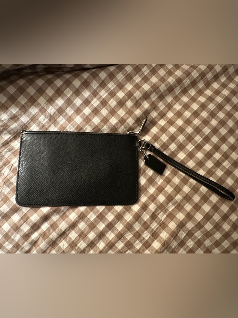 COACH New Black Small Wristlet in Star Glitter Fabric - Picture 2 of 3